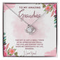 Jewelry 14K White Gold Finish / Standard Box To My Amazing Grandma | Love Knot Necklace