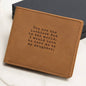 Jewelry Luckiest Dad in the World | Love to Have Me as My Daughter | Leather Wallet