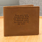 Jewelry Luckiest Dad in the World | Love to Have Me as My Son | Leather Wallet