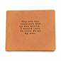 Jewelry Luckiest Dad in the World | Love to Have Me as My Son | Leather Wallet