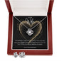 Jewelry Luxury Box w/LED To My Wife | Necklace and Earring Gift Set
