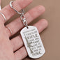 Jewelry Rifleman's Creed | Customizable Engraved Dog Tag Keychain