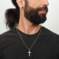 Jewelry To My Husband | Soulmate | Cross Necklace with Ball Chain