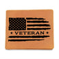 Jewelry Veteran Flag | Leather Bifold Wallet