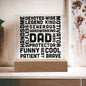 Jewelry Wooden Base Dad | Word Art | Square Acrylic Plaque