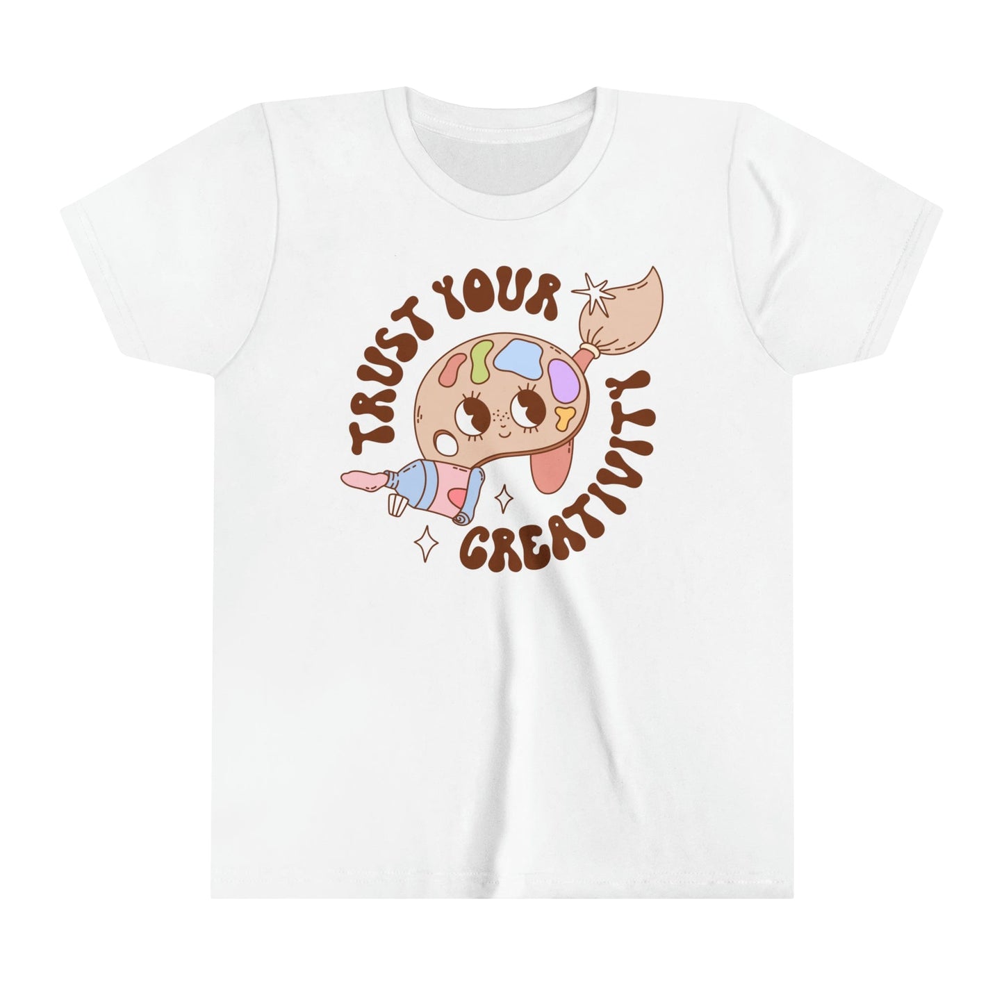 Kids clothes White / S Trust Your Creativity | Retro | YOUTH Short Sleeve Tee