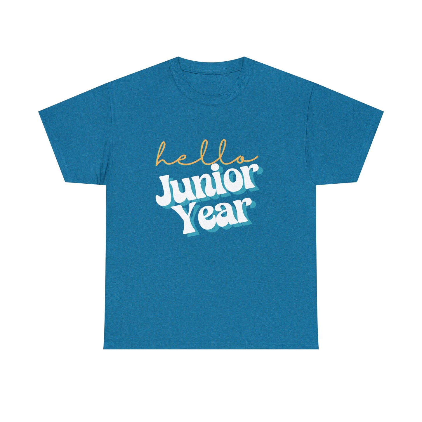 T-Shirt Antique Sapphire / S Hello Junior Year | Retro | ADULT Sizes | Cotton Tee