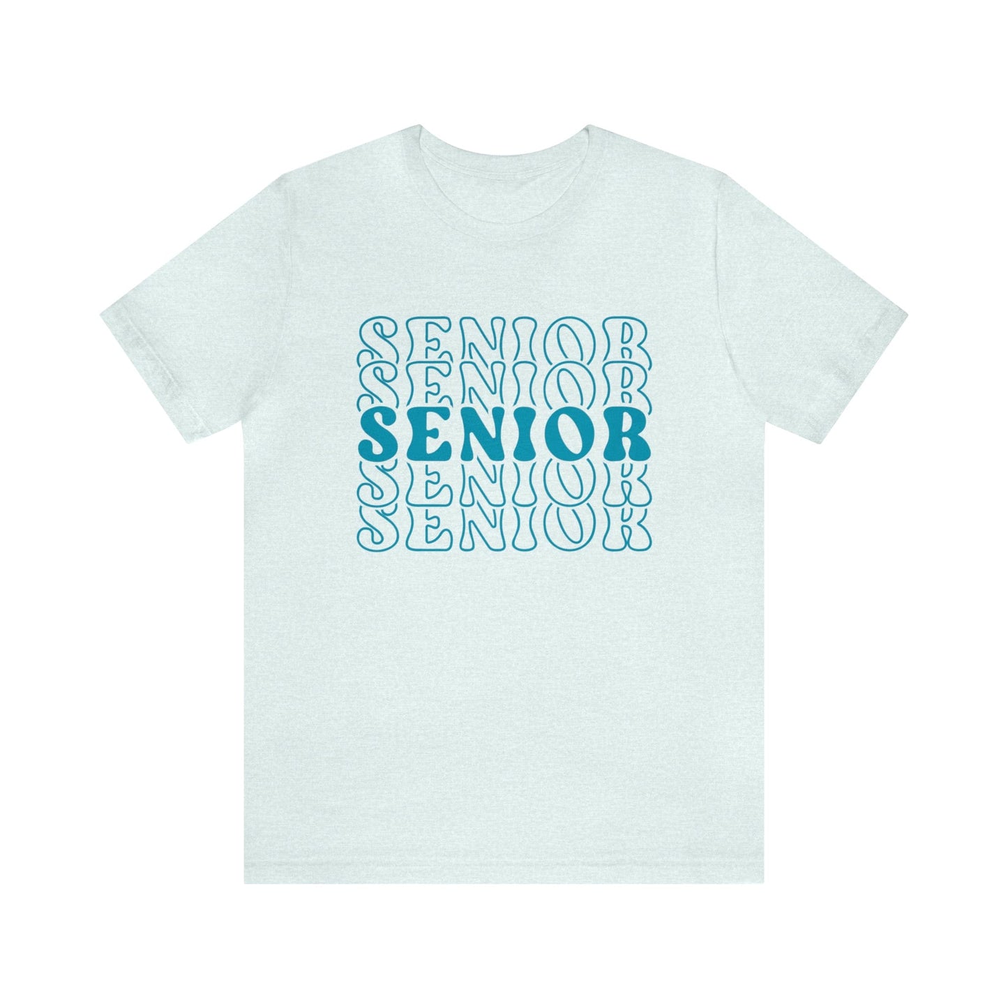 T-Shirt Heather Ice Blue / S Senior | Stacked Retro | Jersey Short Sleeve Tee