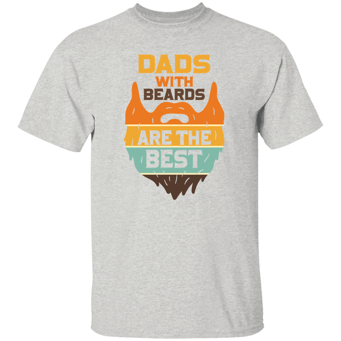 T-Shirts Ash / S Dads with Beards are the Best | T-Shirt