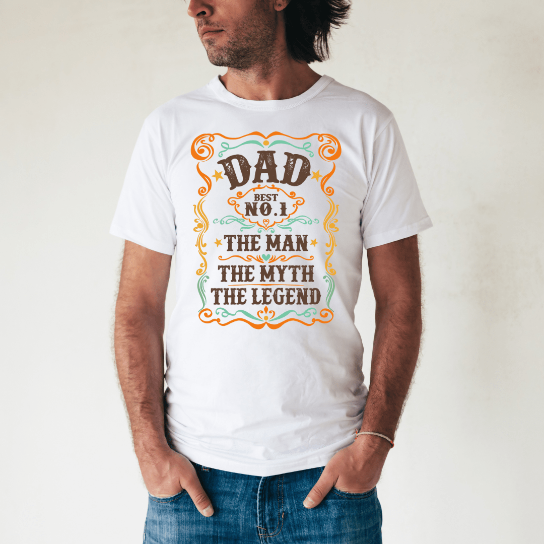 T-Shirts Dad | Number 1 | The Man | The Myth | The Legend | T-Shirt