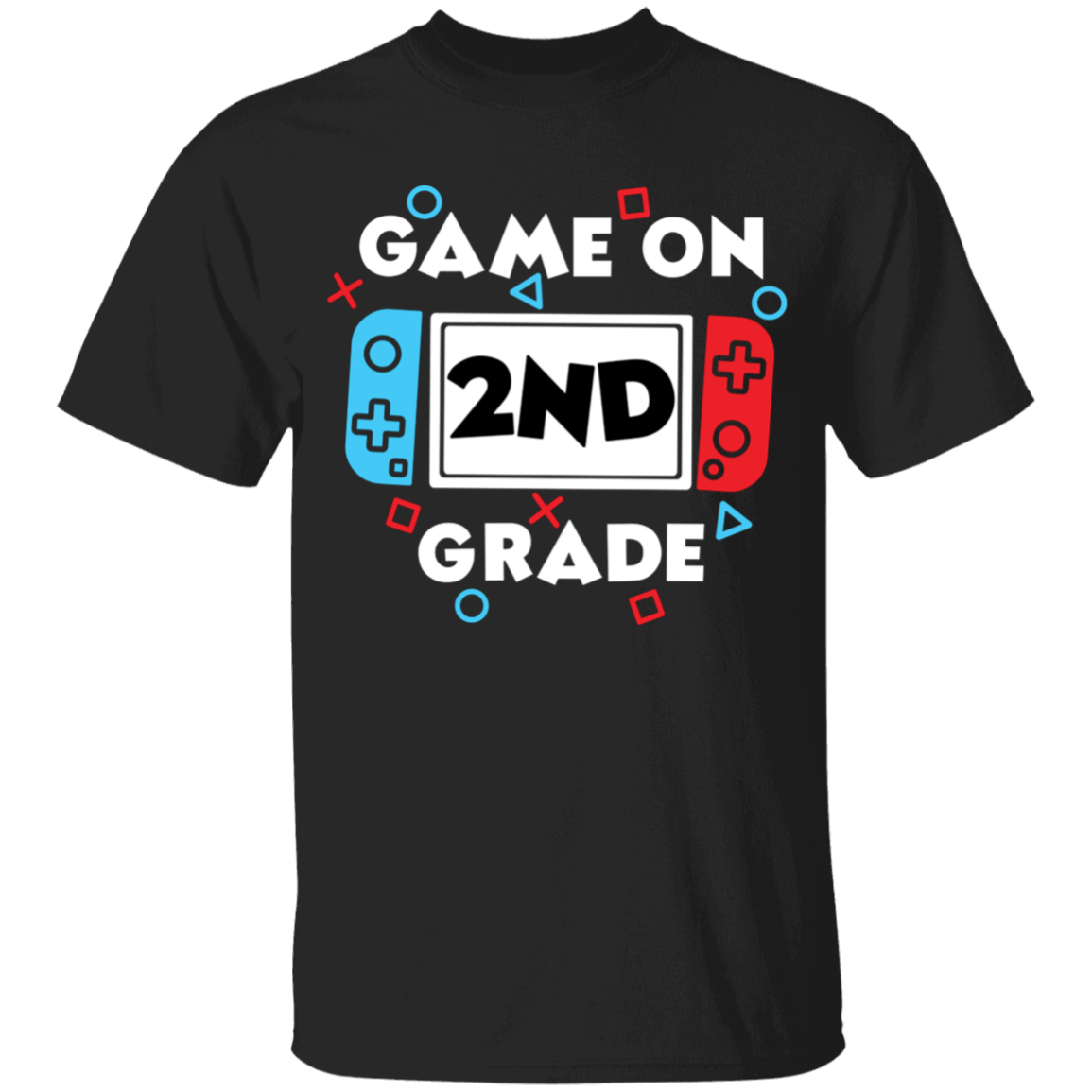 Apparel 2nd Grade / Black / YXS Game On |  Grades Pre-K - Fourth | YOUTH Sizes | Cotton Tee