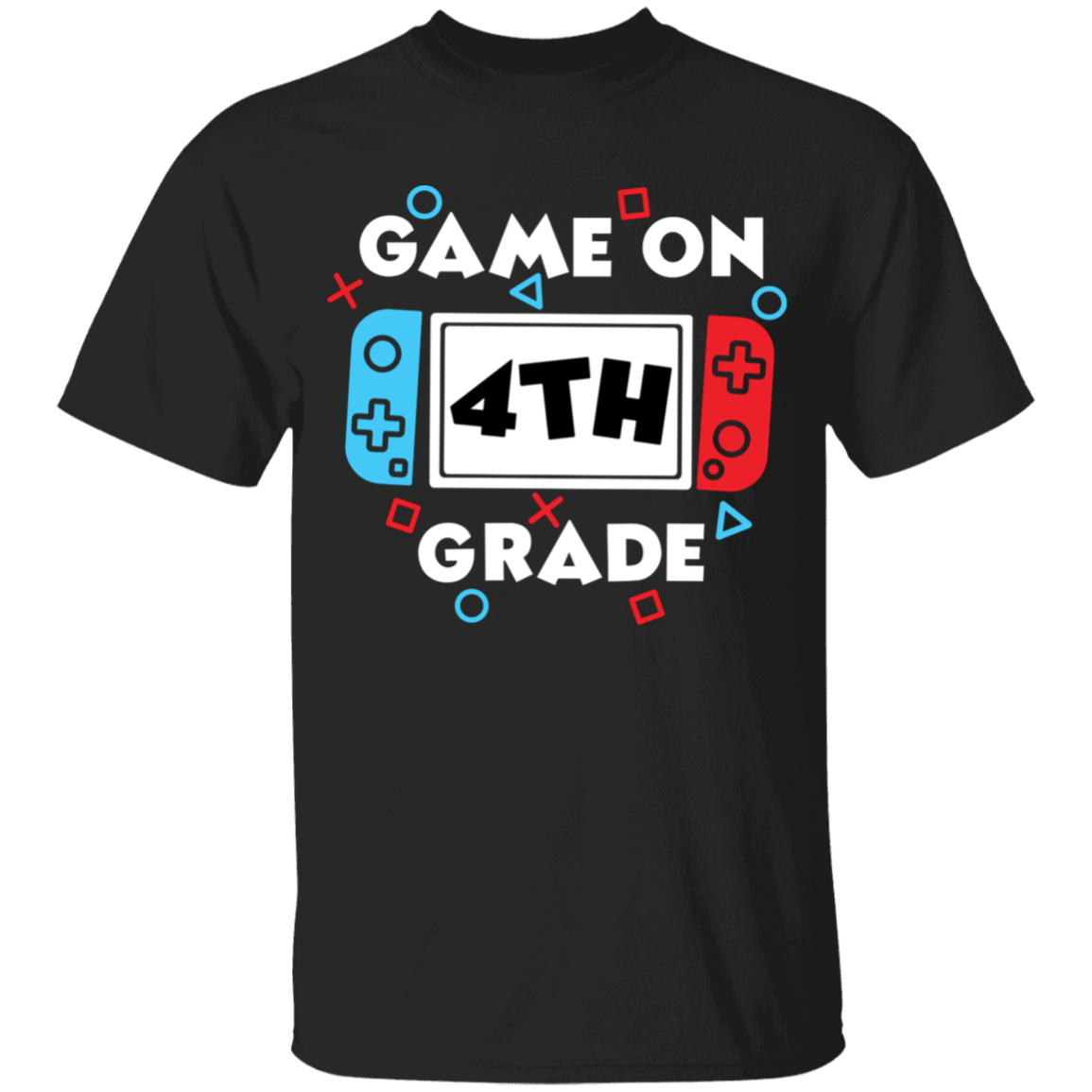 Apparel 4th Grade / Black / YXS Game On |  Grades Pre-K - Fourth | YOUTH Sizes | Cotton Tee