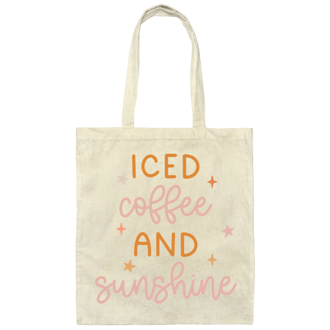 Bags Natural / One Size Iced Coffee and Sunshine | Canvas Tote Bag