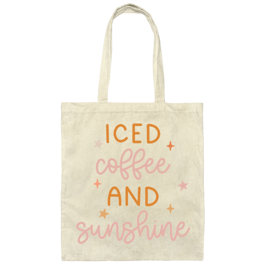 Bags Natural / One Size Iced Coffee and Sunshine | Canvas Tote Bag