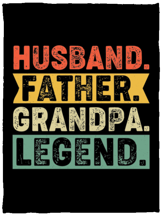 Blankets Black / One Size Husband Father Grandpa Legend | Cozy Plush Fleece Blanket - 30x40