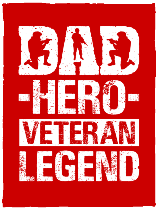 Blankets Red / One Size Dad | Hero Veteran Legend | Cozy Plush Fleece Blanket - 30x40