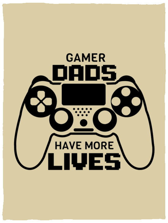 Blankets Tan / One Size Gamer Dads Have More Lives | Cozy Plush Fleece Blanket - 30x40