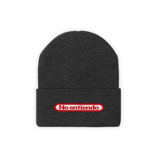 Printify Hats Black / One size No Entiendo | I Do Not Understand | Knit Beanie