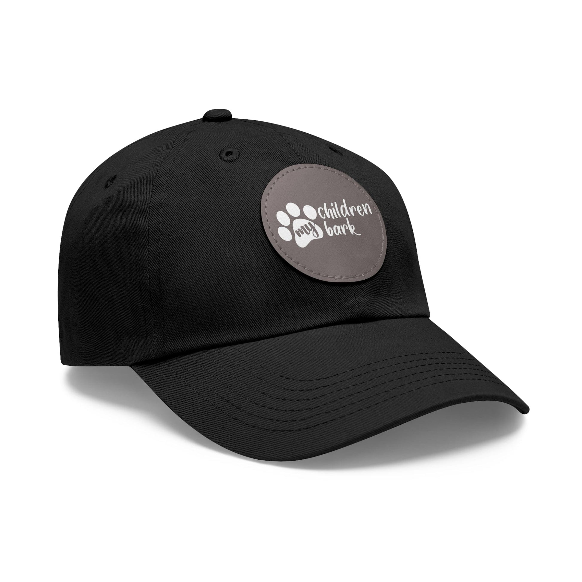 Hats My Children Bark | Hat with Leather Patch (Round)