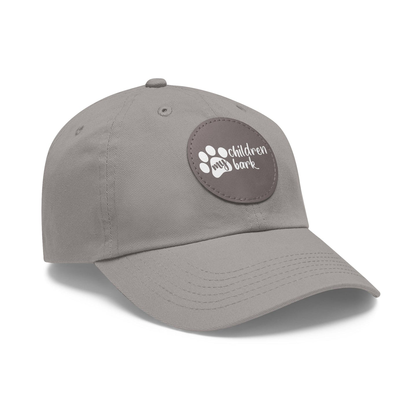 Hats My Children Bark | Hat with Leather Patch (Round)