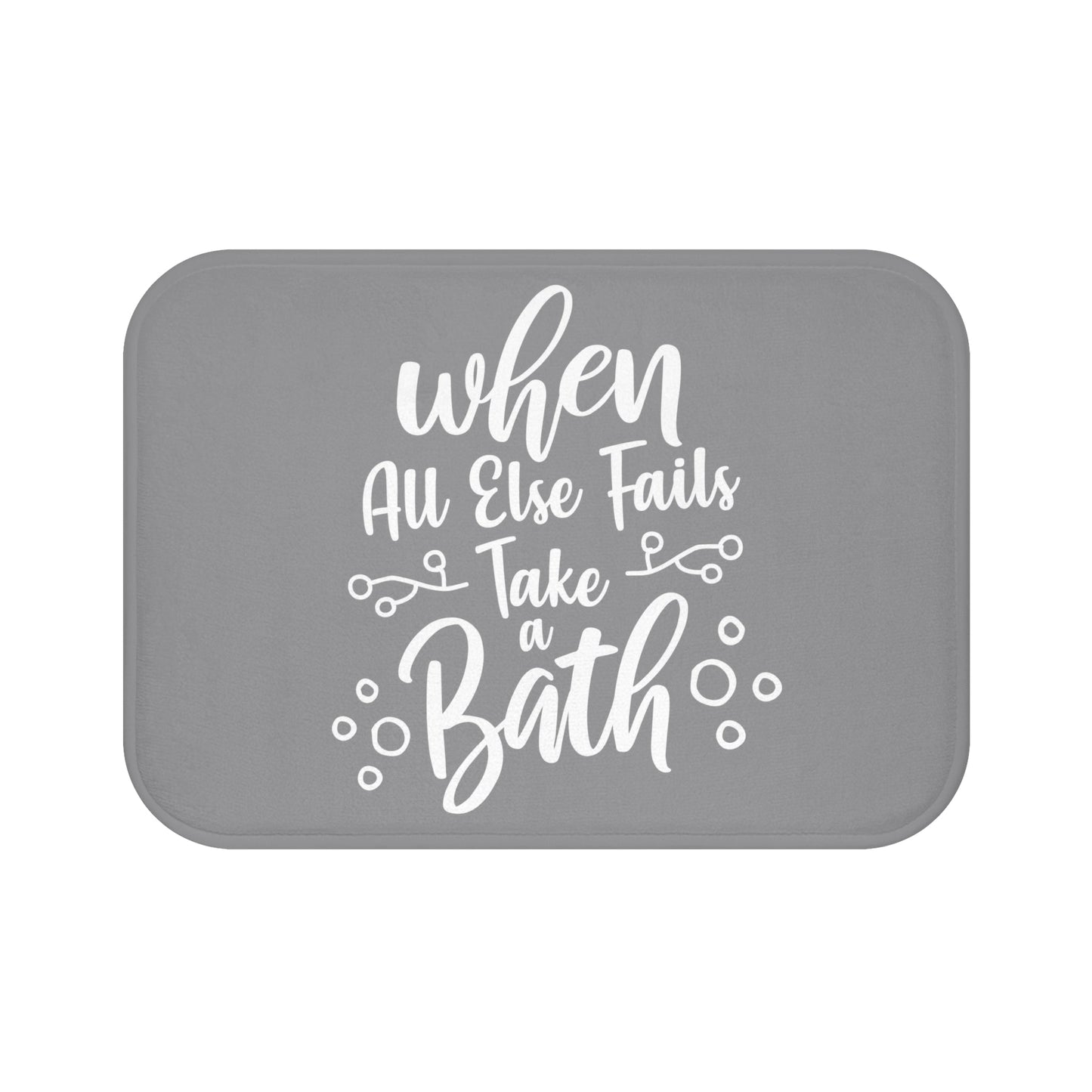 Home Decor 24" × 17" When All Else Fails Take a Bath | Bath Mat