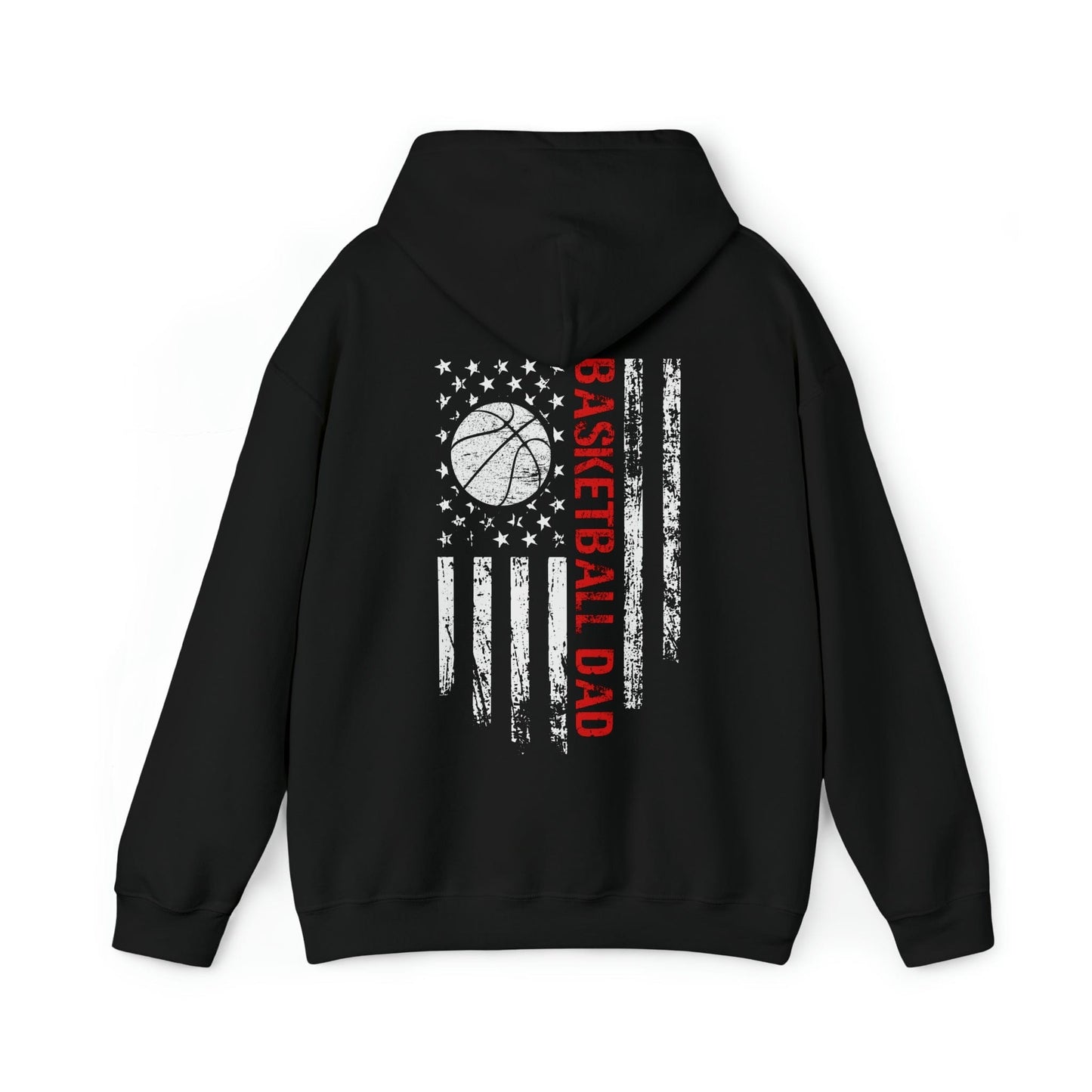 Hoodie Black / S Basketball Dad | Patriotic | Hooded Sweatshirt