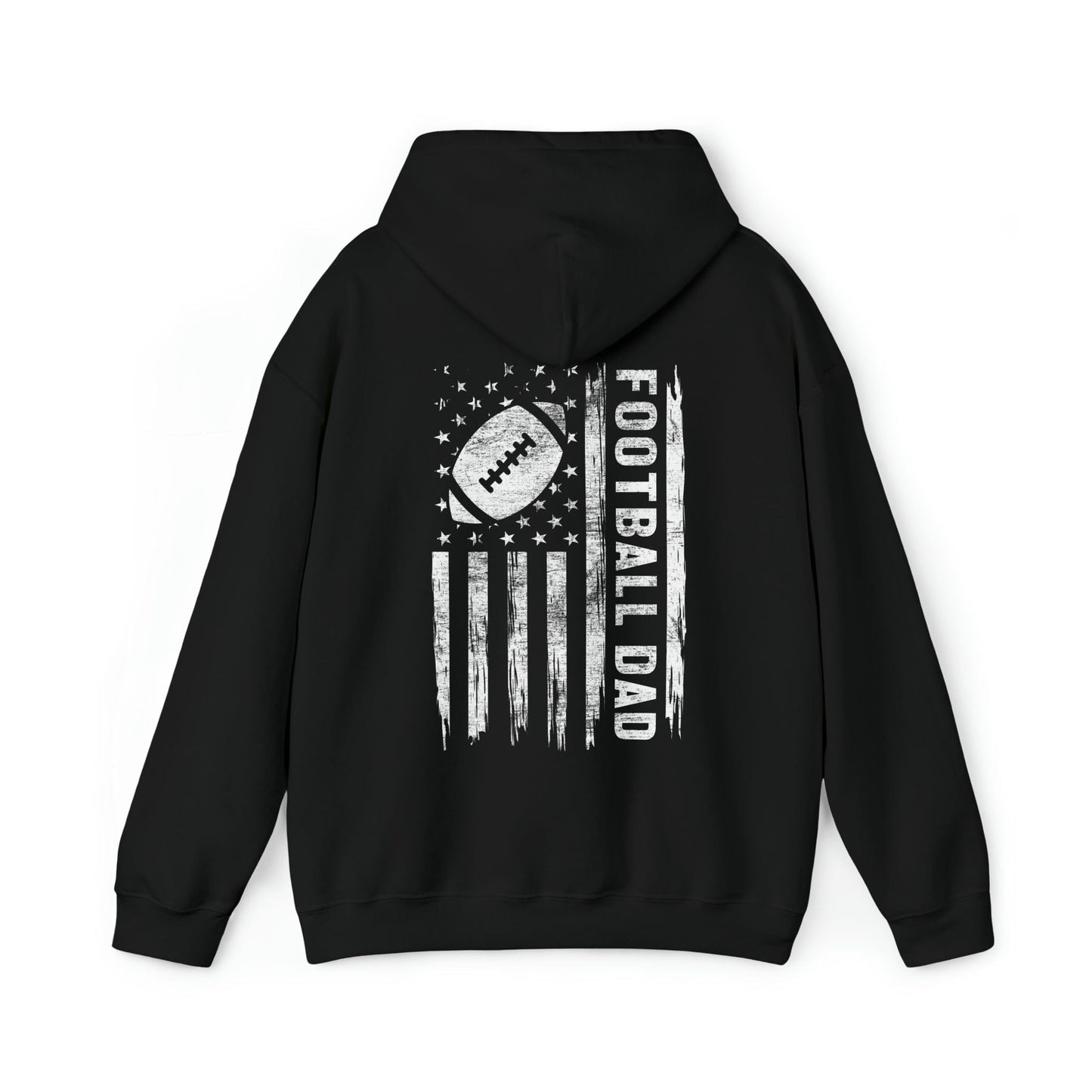 Hoodie Black / S Football Dad | Patriotic | Hooded Sweatshirt