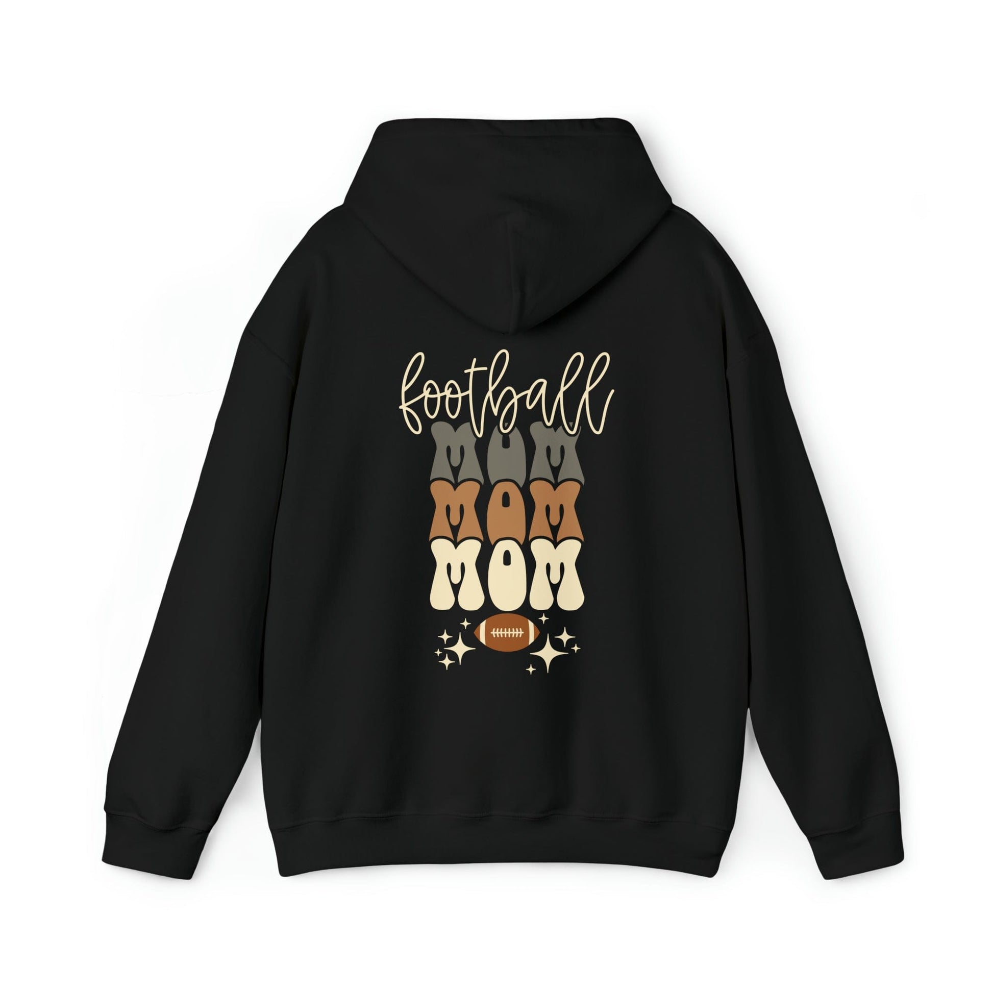 Hoodie Black / S Football Mom | Retro | Hooded Sweatshirt