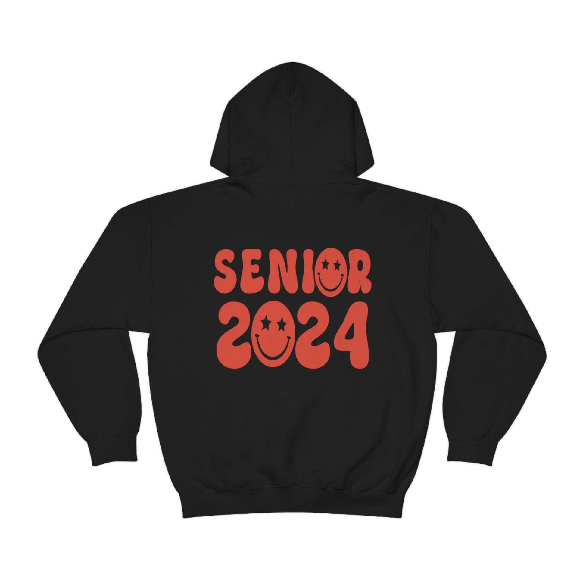 Hoodie Black / S Senior | 2024 | Smiley Face | Retro | Heavy Blend™ Hooded Sweatshirt