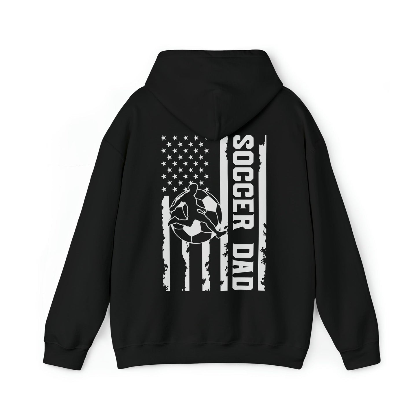 Hoodie Black / S Soccer Dad | Patriotic | Hooded Sweatshirt