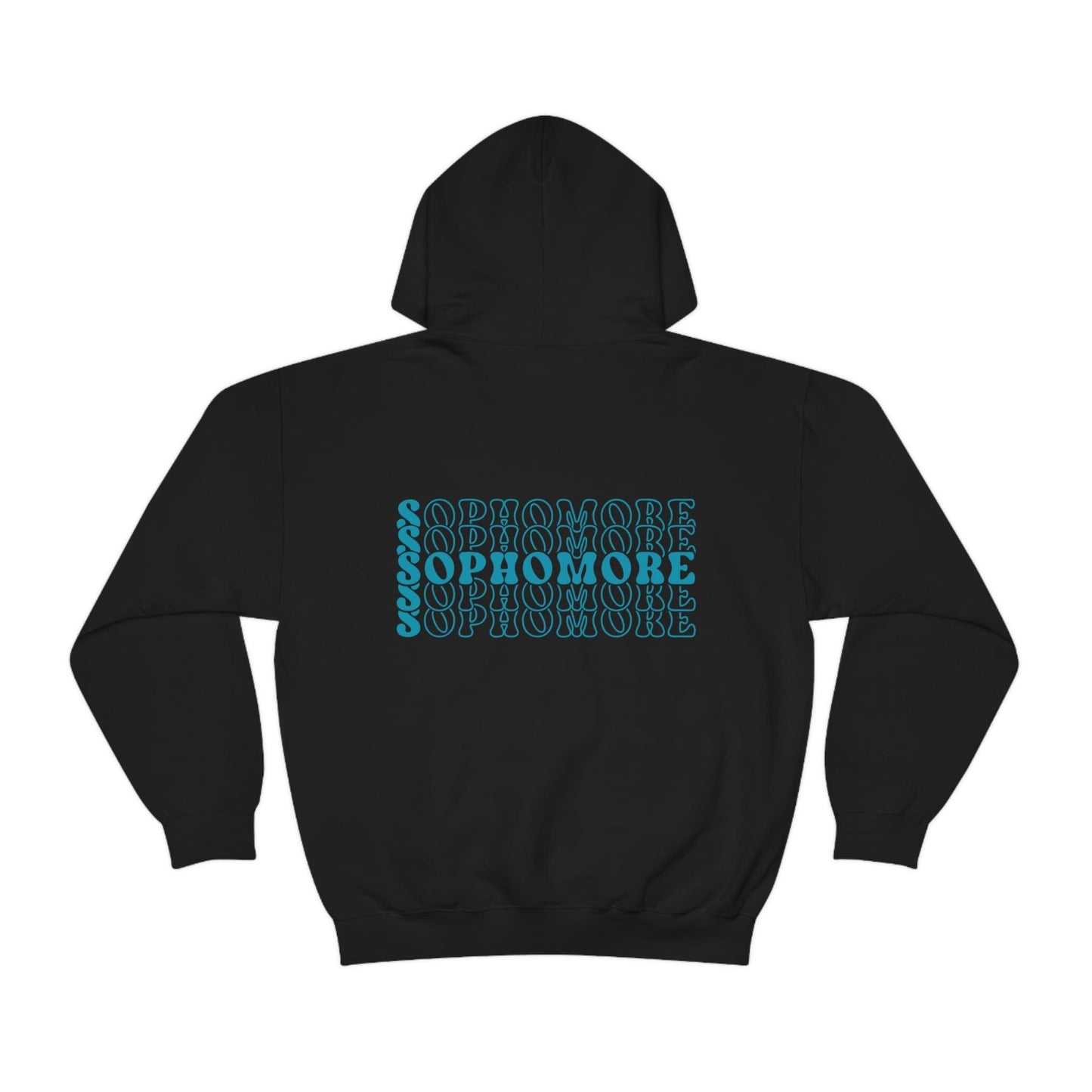 Hoodie Black / S Sophomore | Stacked Retro | Heavy Blend™ Hooded Sweatshirt