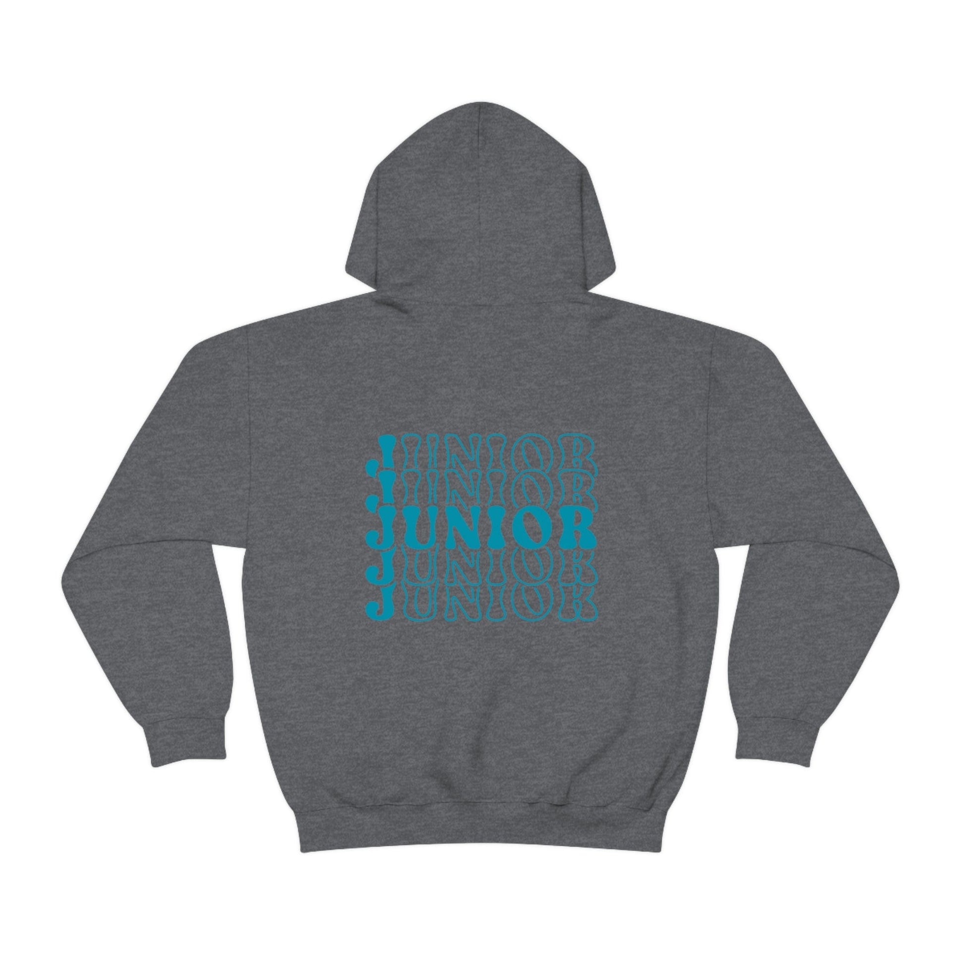 Hoodie Dark Heather / S Junior | Stacked Retro | Heavy Blend™ Hooded Sweatshirt