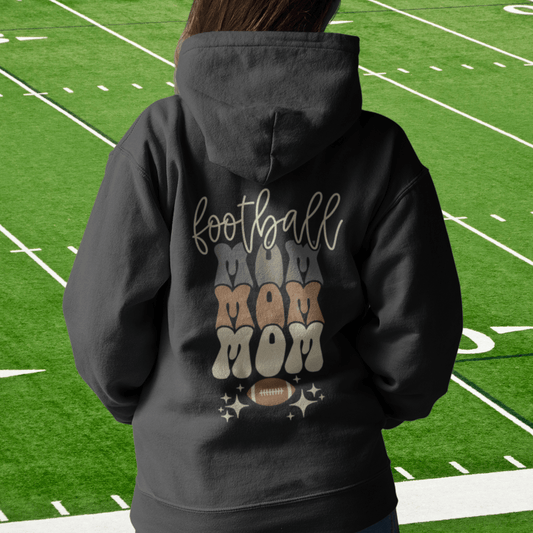 Hoodie Football Mom | Retro | Hooded Sweatshirt