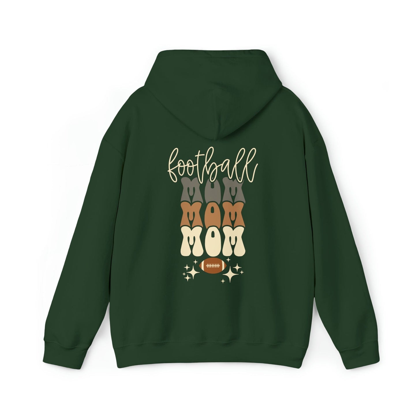 Hoodie Forest Green / S Football Mom | Retro | Hooded Sweatshirt