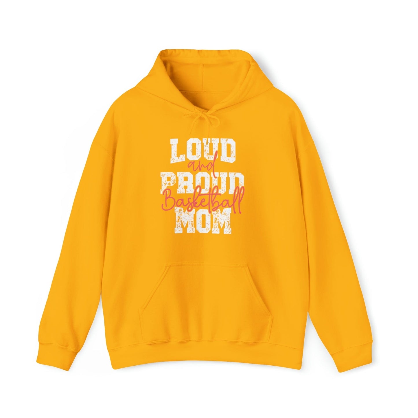 Hoodie Gold / S Basketball Mom | Loud and Proud | Hooded Sweatshirt