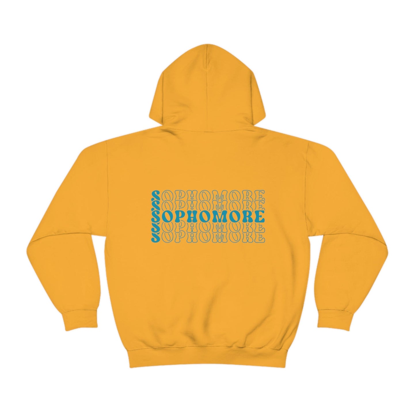 Hoodie Gold / S Sophomore | Stacked Retro | Heavy Blend™ Hooded Sweatshirt