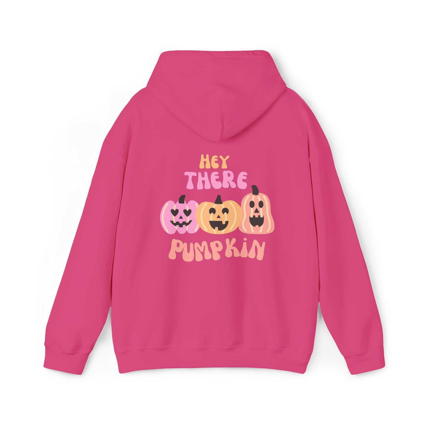 Hoodie Heliconia / S Hey There Pumpkin | Retro | Hooded Sweatshirt