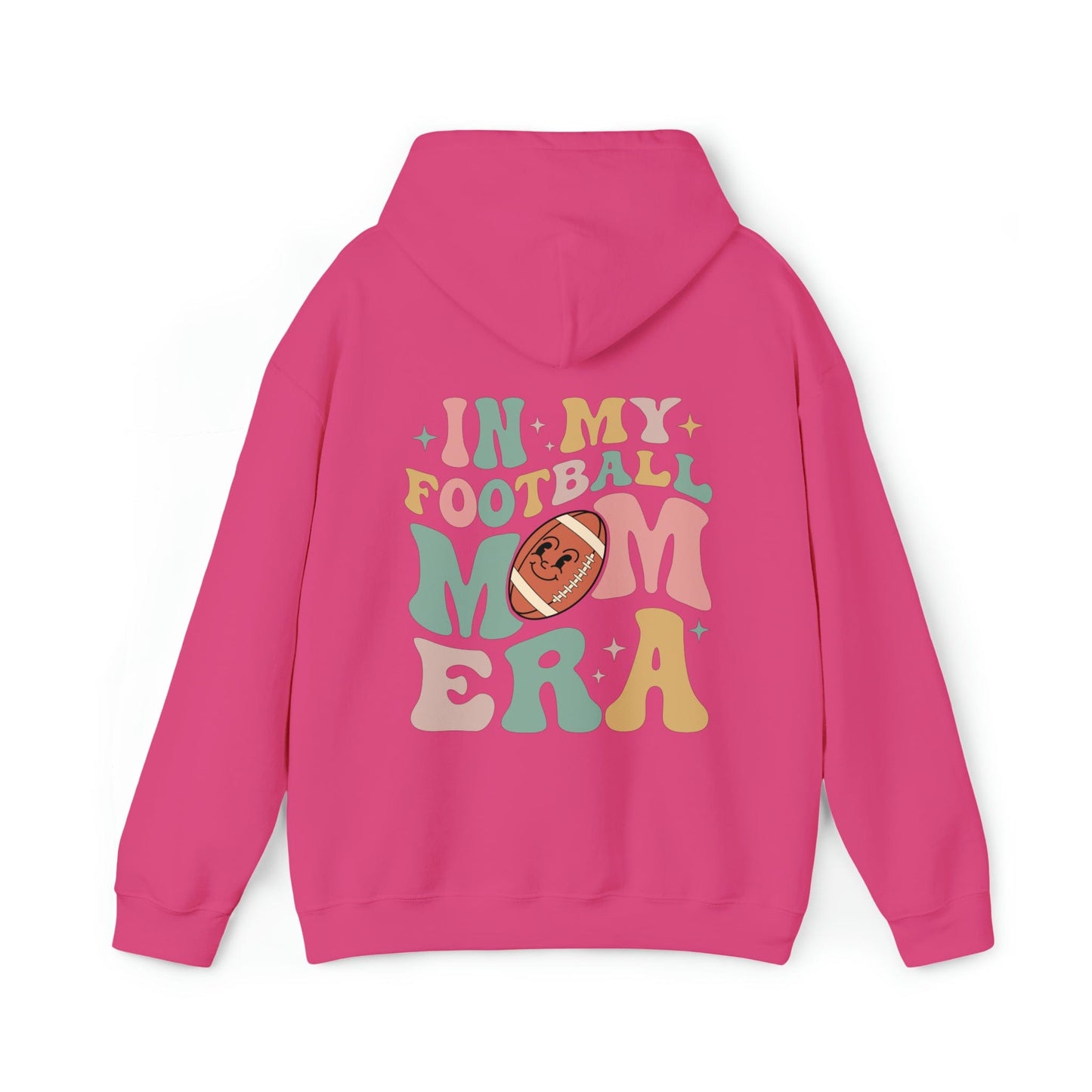 Hoodie Heliconia / S In My Football Mom Era | Retro | Hooded Sweatshirt