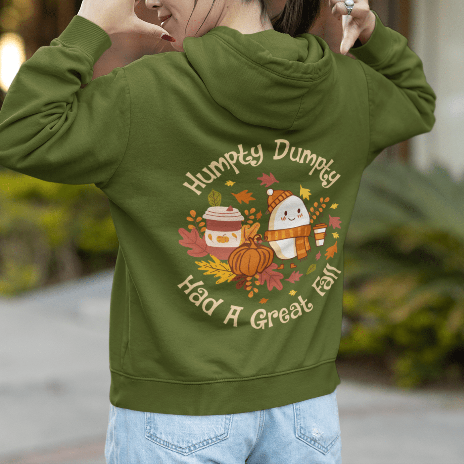 Hoodie Humpty Dumpty Had a Great Fall | Retro | Hooded Sweatshirt