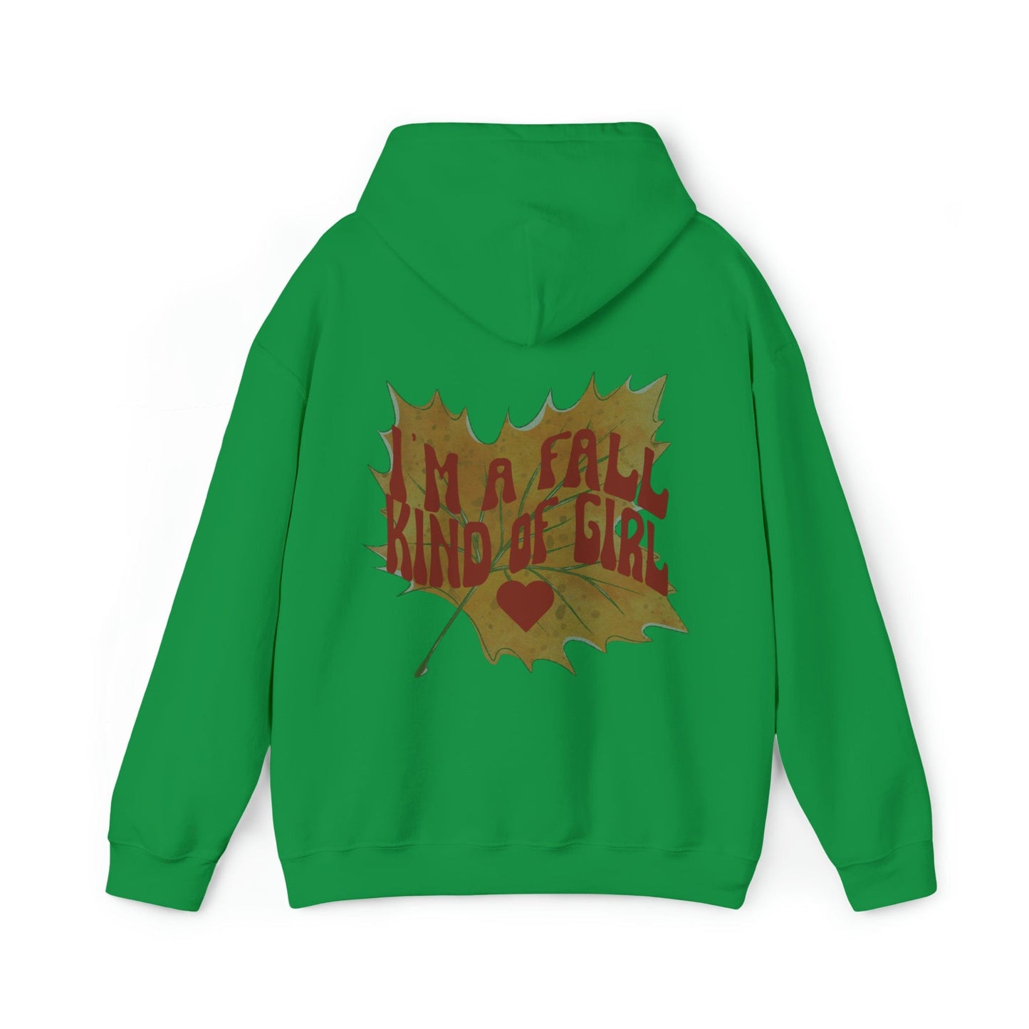 Hoodie Irish Green / S I'm A Fall Kind of Girl | Retro | Hooded Sweatshirt