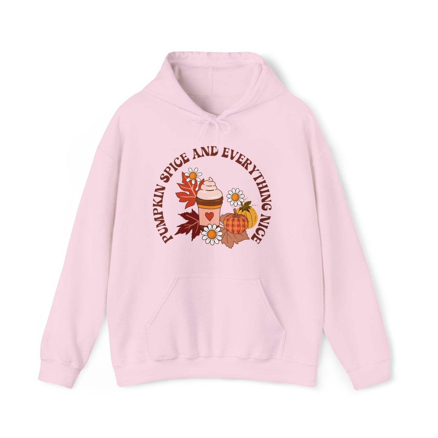 Hoodie Light Pink / S Pumpkin Spice and Everything Nice | Retro | Hooded Sweatshirt