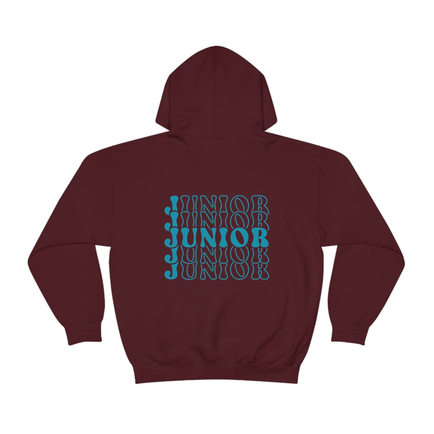 Hoodie Maroon / S Junior | Stacked Retro | Heavy Blend™ Hooded Sweatshirt