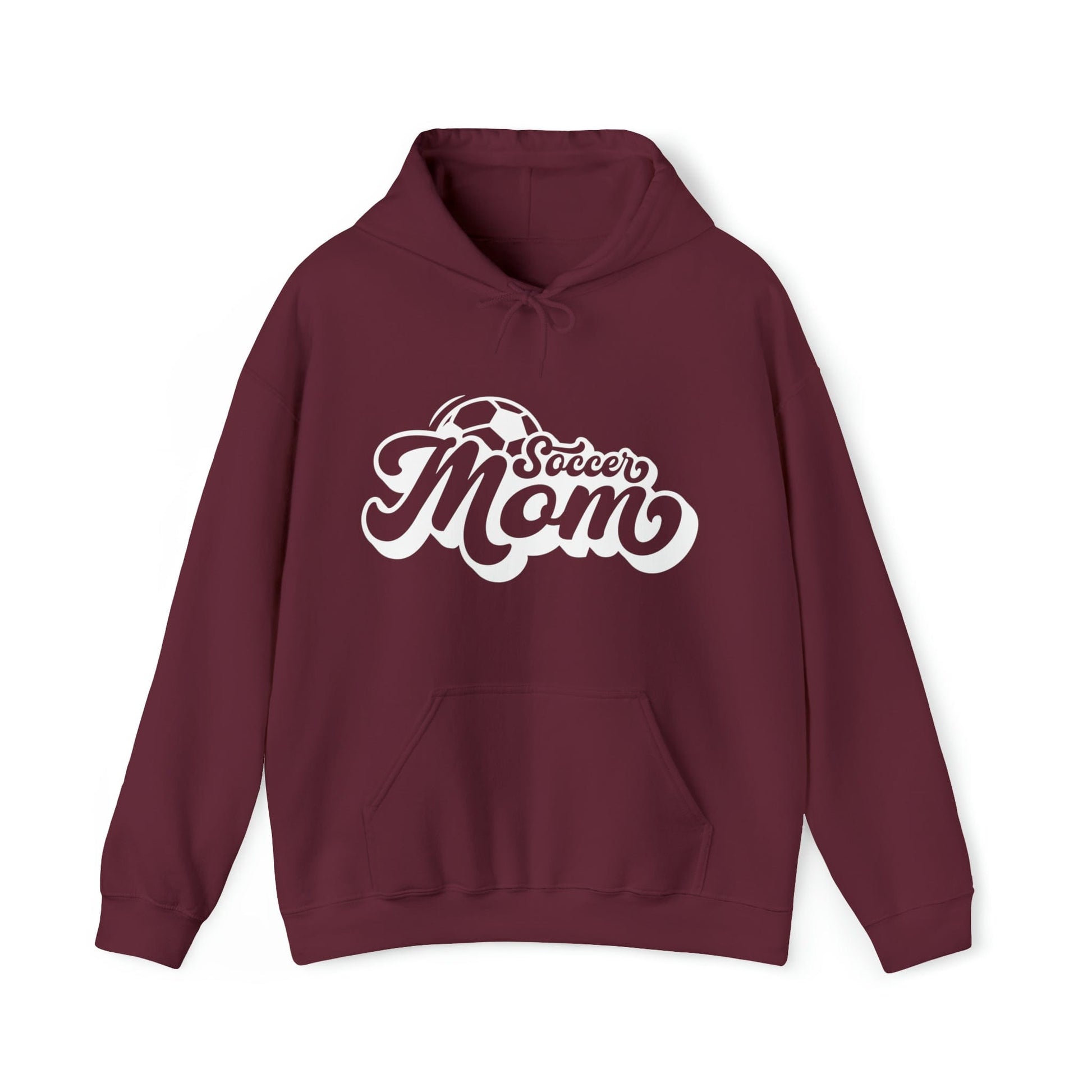 Hoodie Maroon / S Soccer Mom | Retro | Hooded Sweatshirt