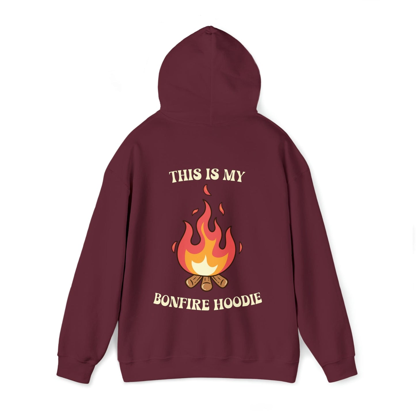 Hoodie Maroon / S This is My Bonfire Hoodie | Retro | Hooded Sweatshirt