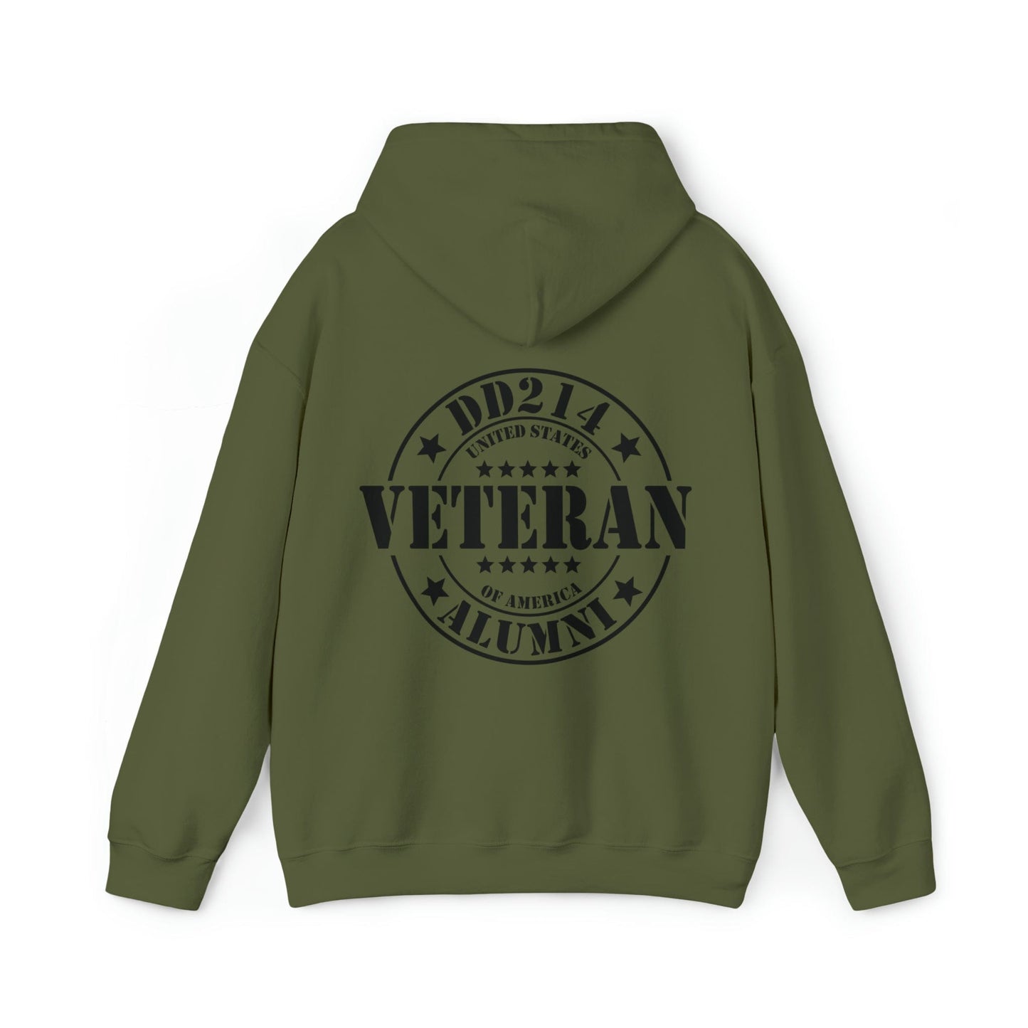 Hoodie Military Green / S DD214 Alumni | US Veteran | Hooded Sweatshirt