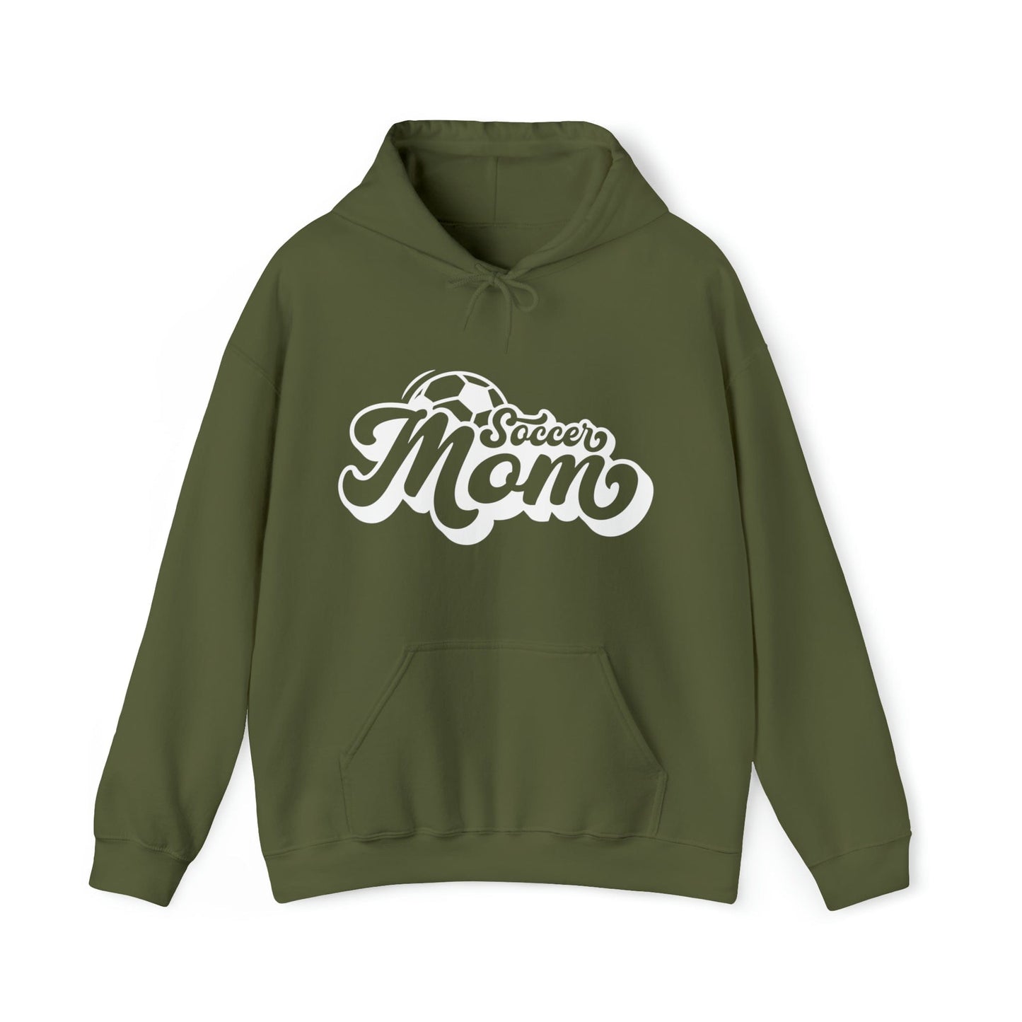 Hoodie Military Green / S Soccer Mom | Retro | Hooded Sweatshirt