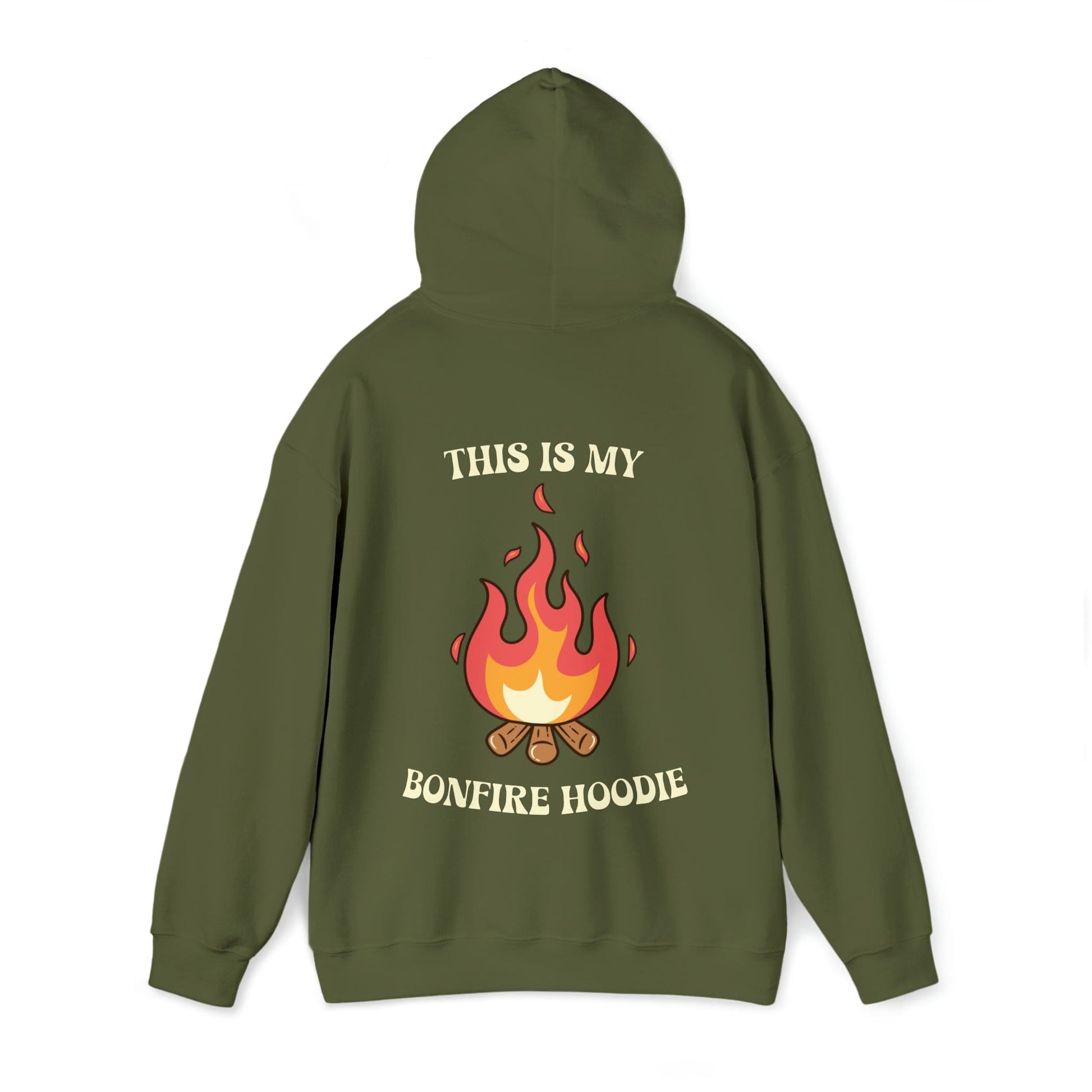 Hoodie Military Green / S This is My Bonfire Hoodie | Retro | Hooded Sweatshirt