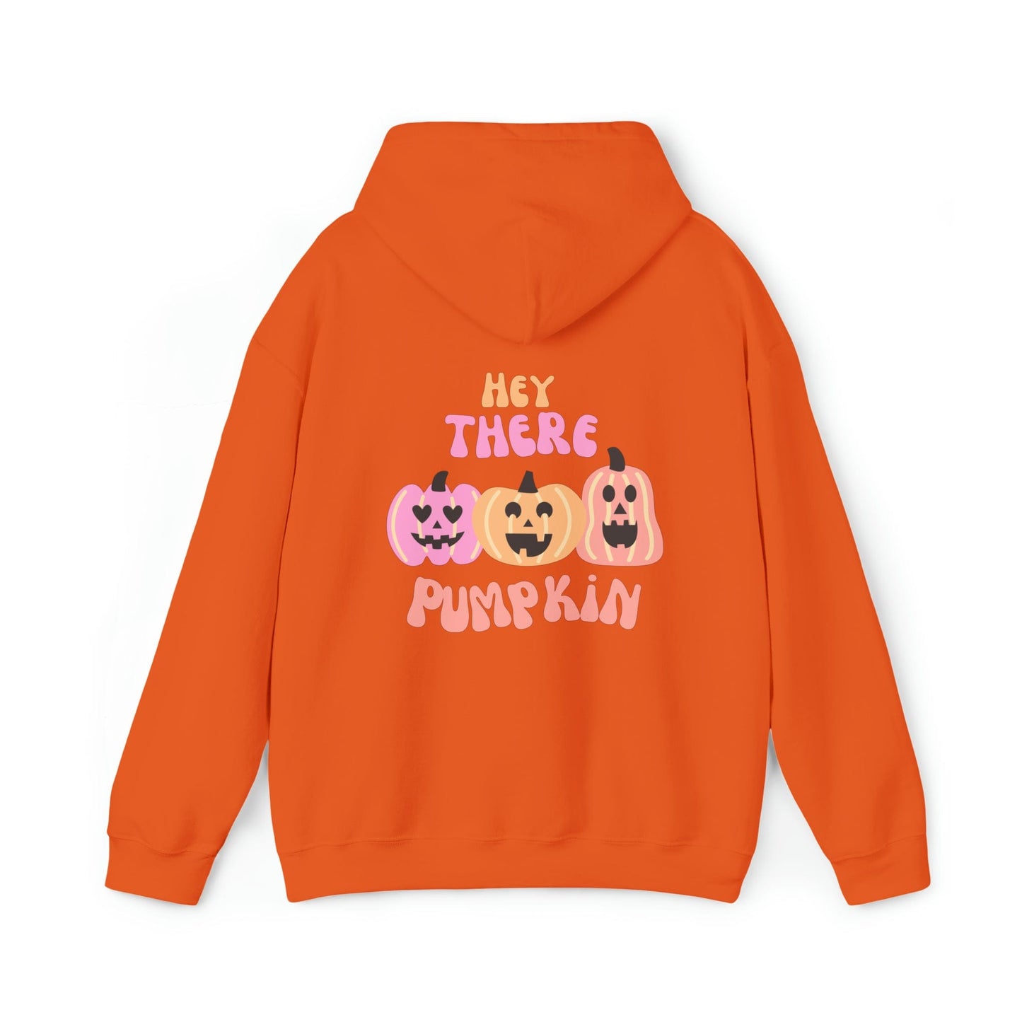 Hoodie Orange / S Hey There Pumpkin | Retro | Hooded Sweatshirt