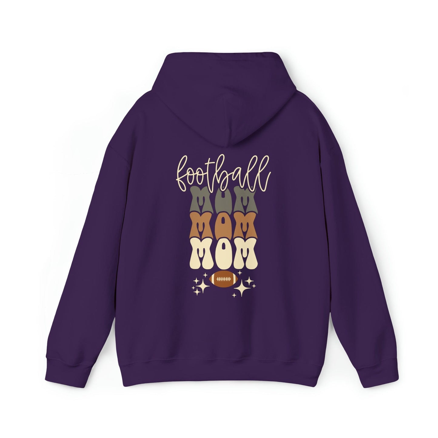 Hoodie Purple / S Football Mom | Retro | Hooded Sweatshirt