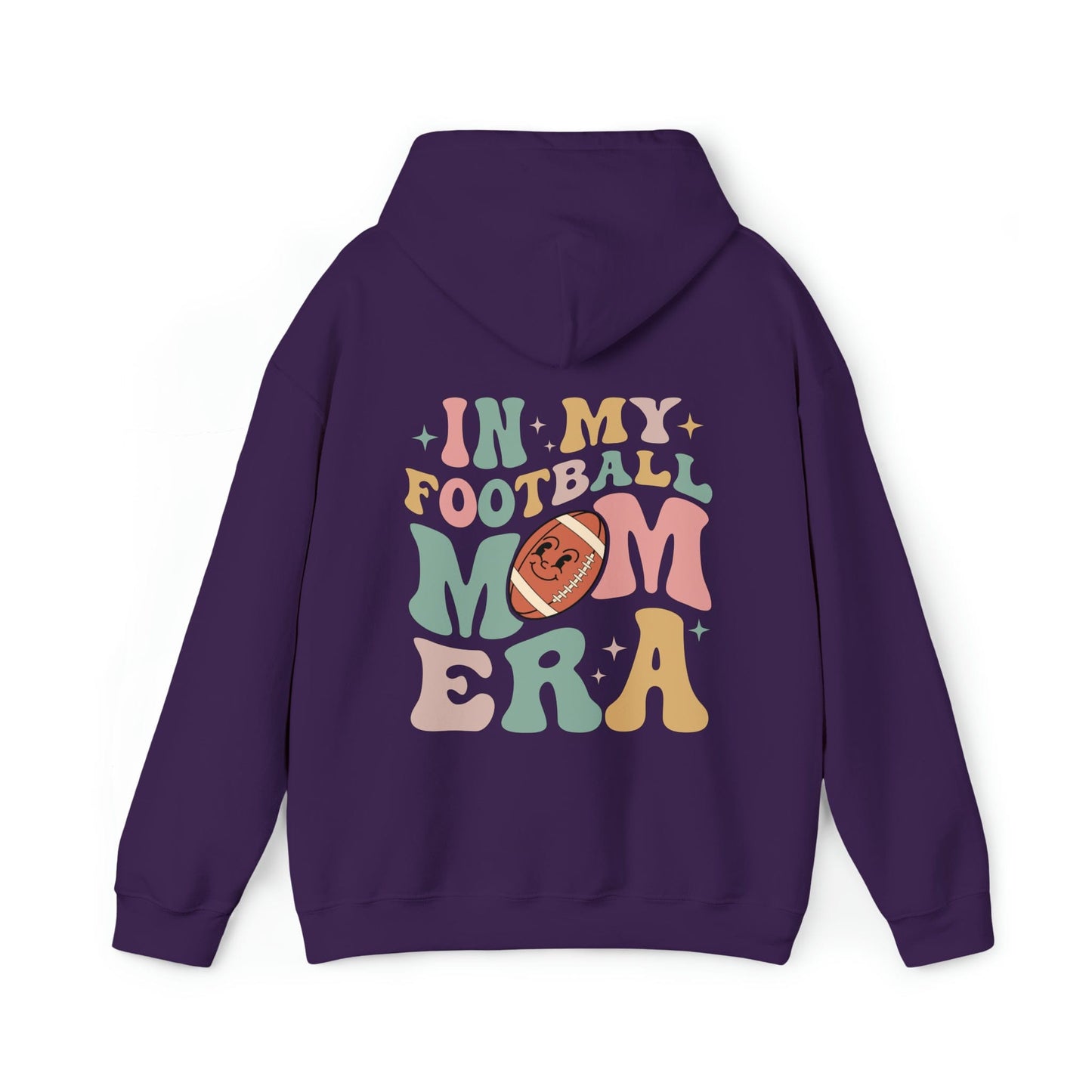 Hoodie Purple / S In My Football Mom Era | Retro | Hooded Sweatshirt